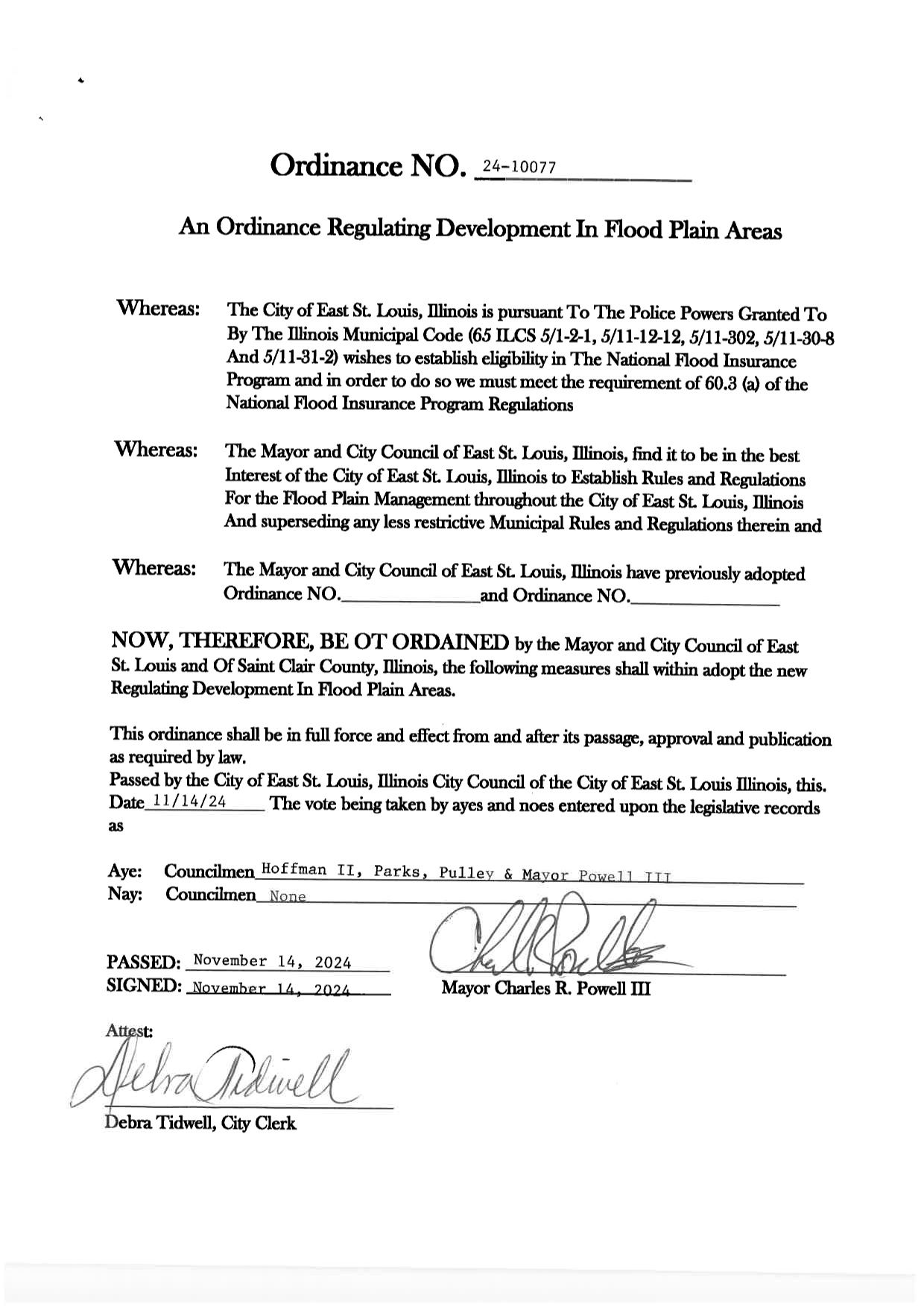 Ordinance NO. 24-10077 - PG 2