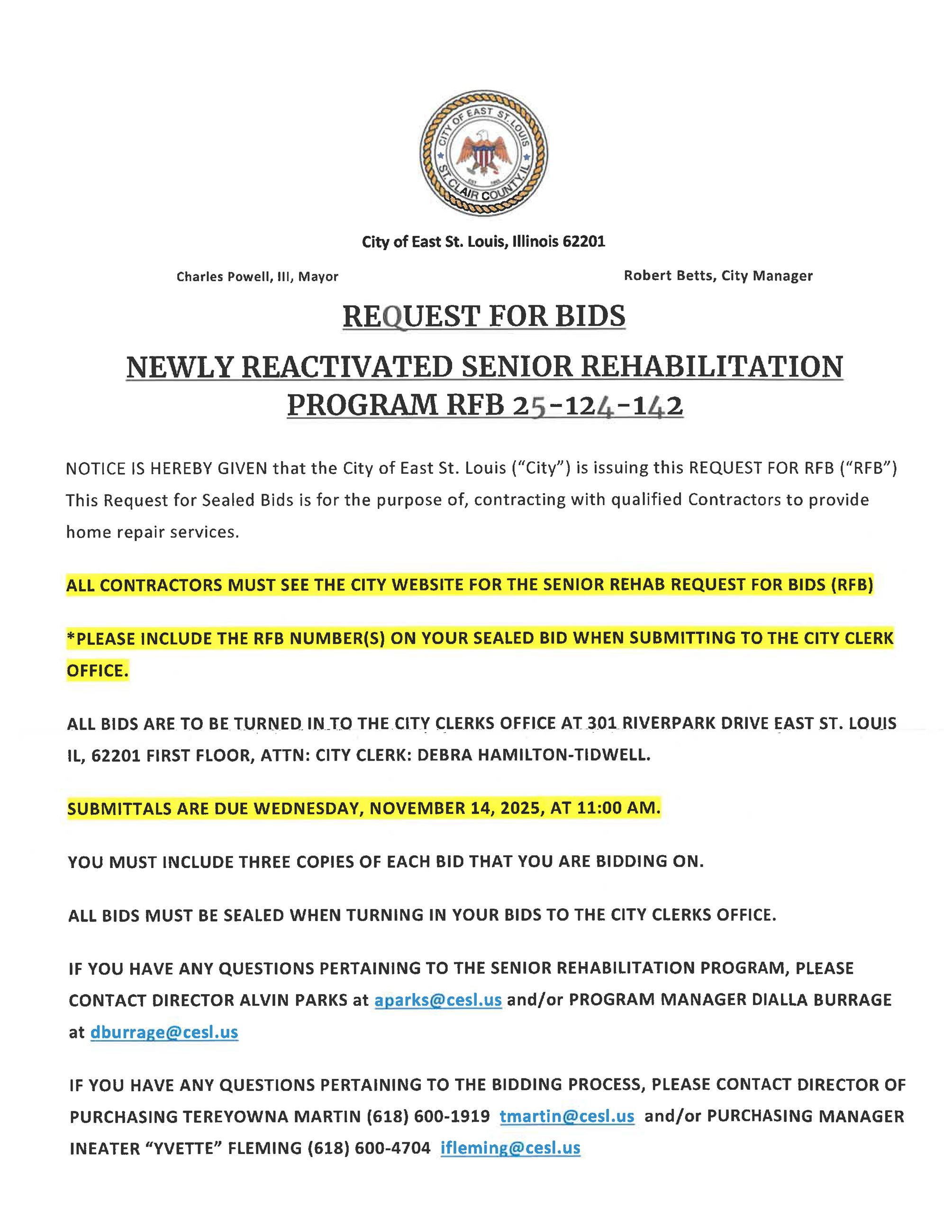 RFB 25-124 thru 142 ReActivated